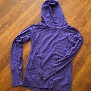 Purple Athletic Pullover w/ Hood